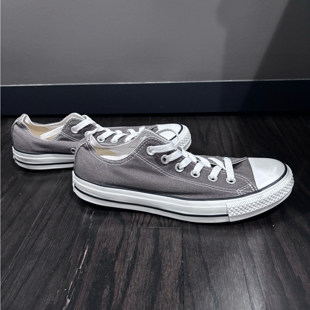Converse Charcoal Canvas Women’s Sneakers - Picture 2 of 5
